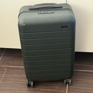 AWAY Forest Green Hard Shell Carry-On Luggage